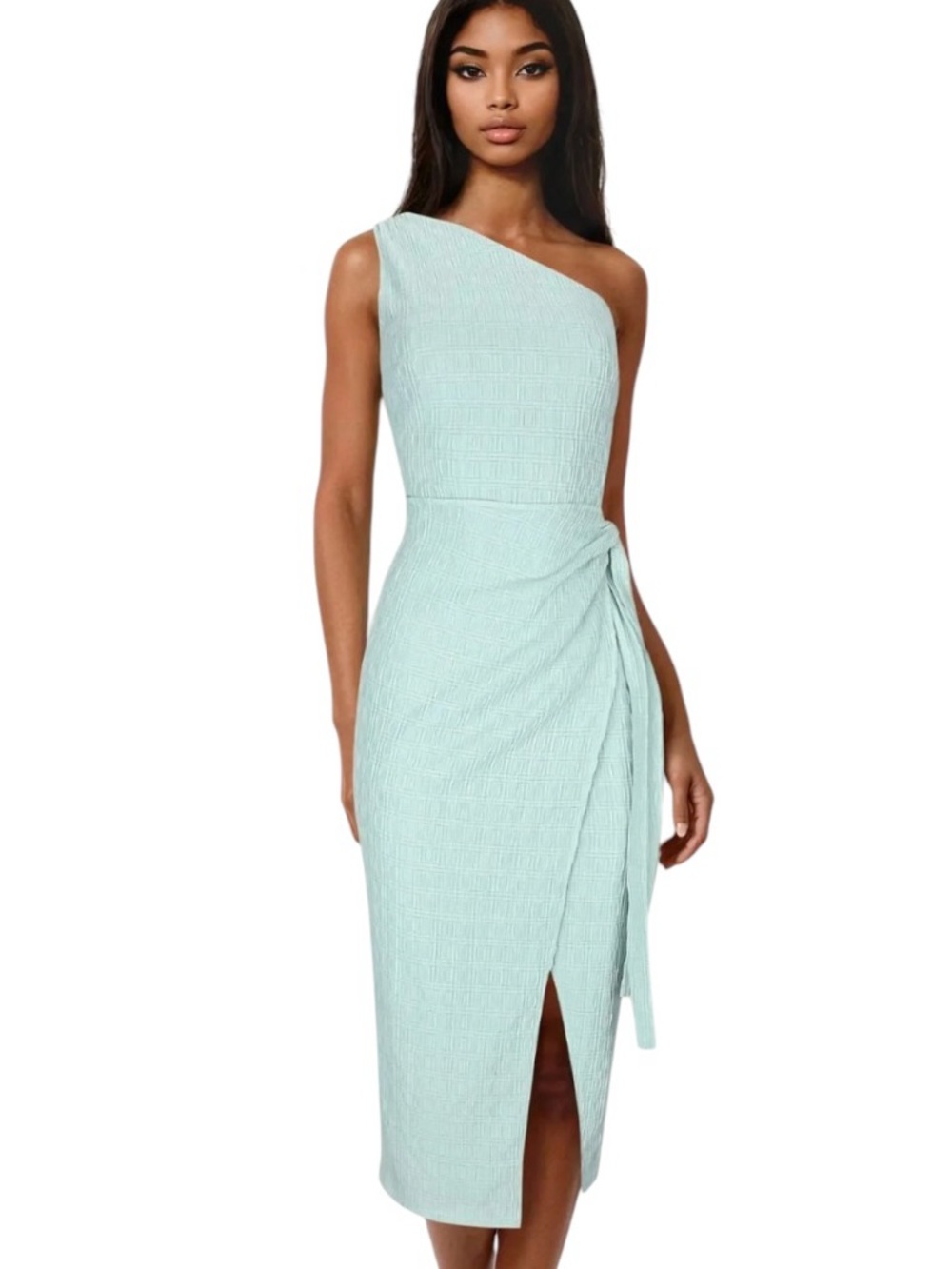 Venus Tie Side Maxi Dress - Dusty Mint